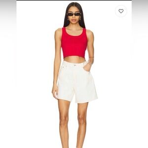 NWT Levi’s High Rise Baggy Shorts 26 Snowing In LA Cream Jorts Minimal 90s Chic